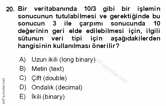 Soru 20