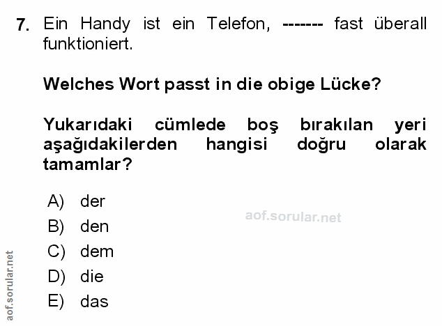 Soru 7