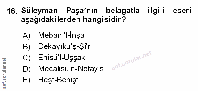 Soru 16