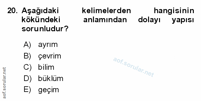 Soru 20