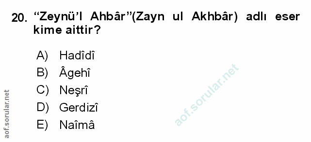 Soru 20
