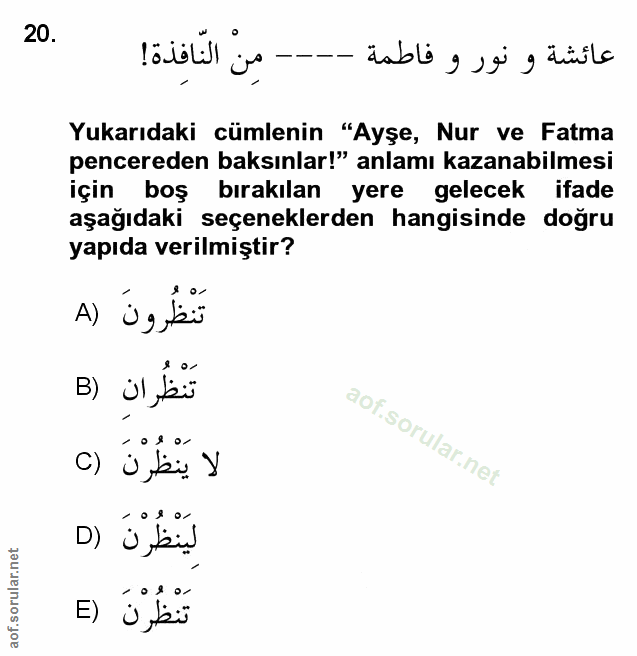 Soru 20