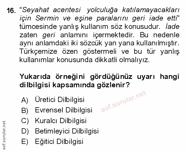 Soru 16