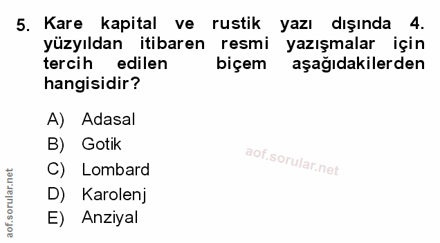 Soru 5