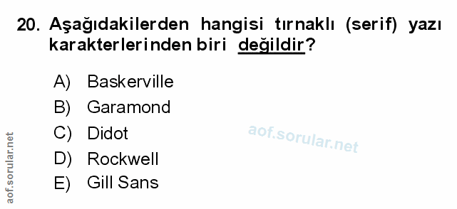 Soru 20