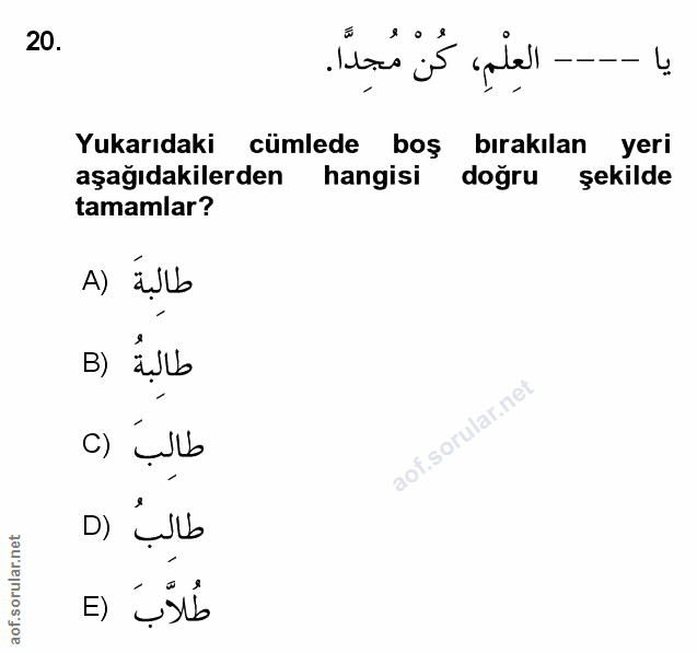 Soru 20