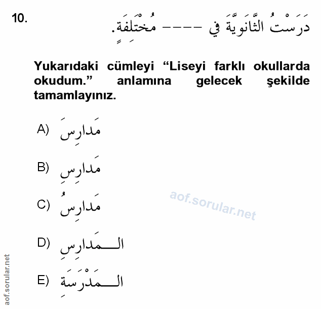 Soru 10