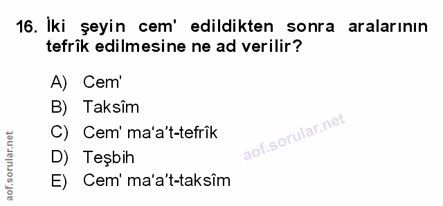 Soru 16