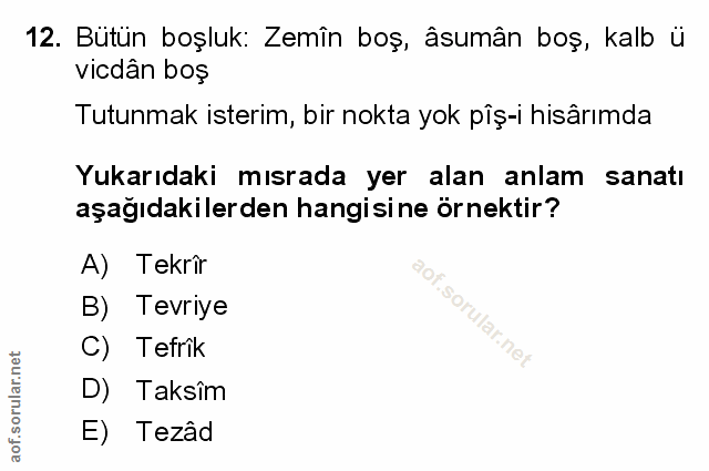 Soru 12