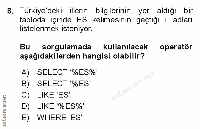 Soru 8