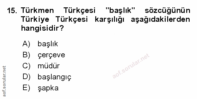 Soru 15