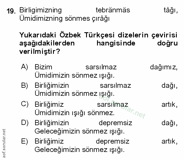 Soru 19