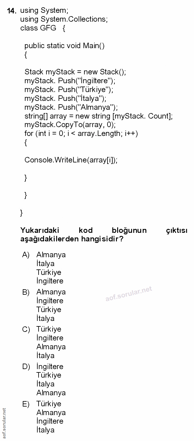 Soru 14