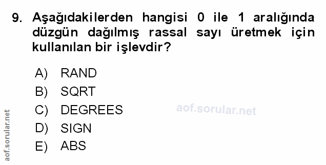 Soru 9