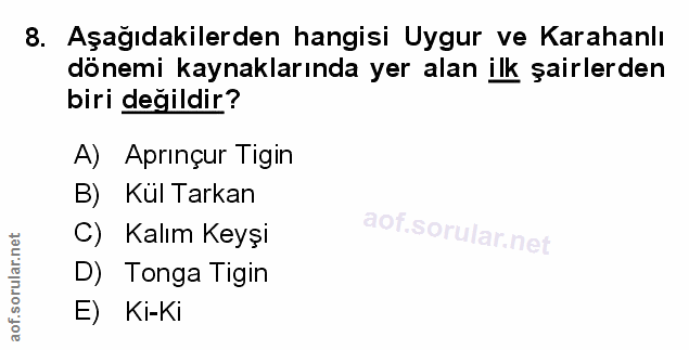 Soru 8