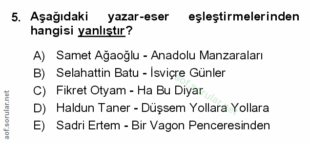 Soru 5