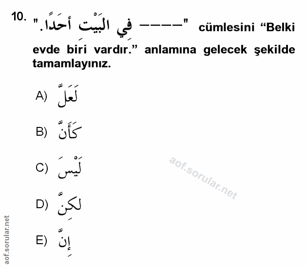 Soru 10