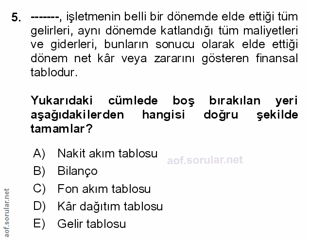 Soru 5