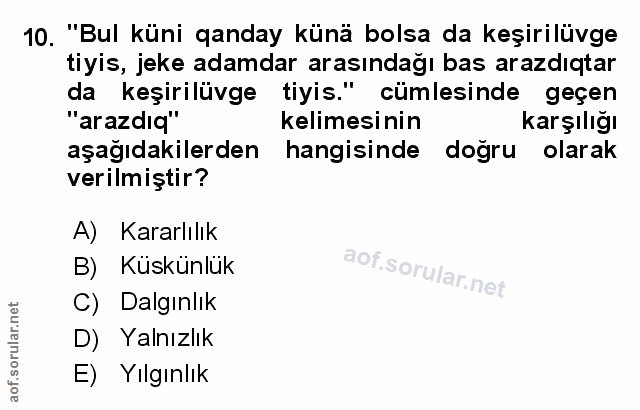 Soru 10