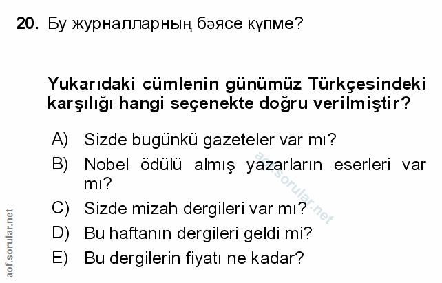 Soru 20