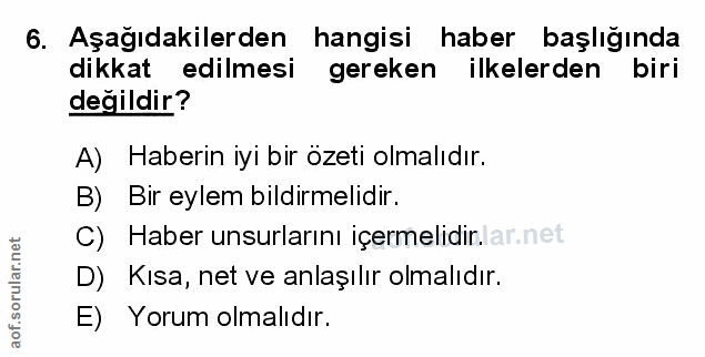 Soru 6