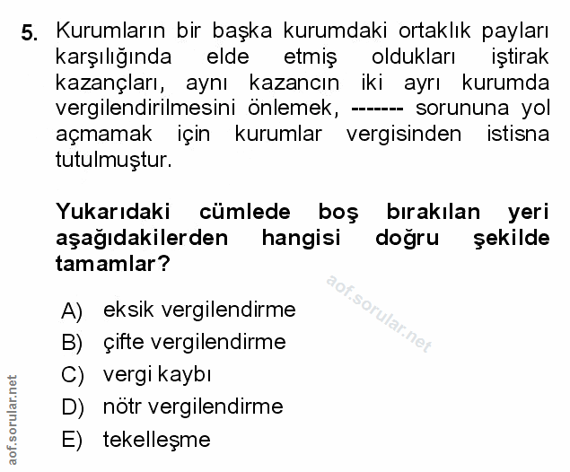 Soru 5