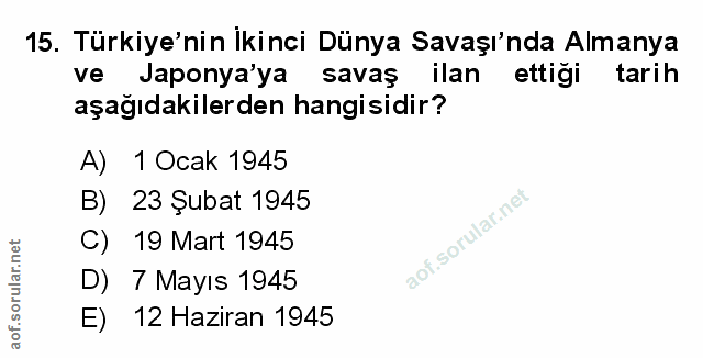 Soru 15