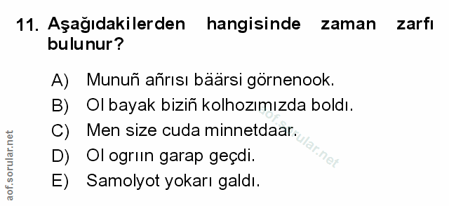 Soru 11