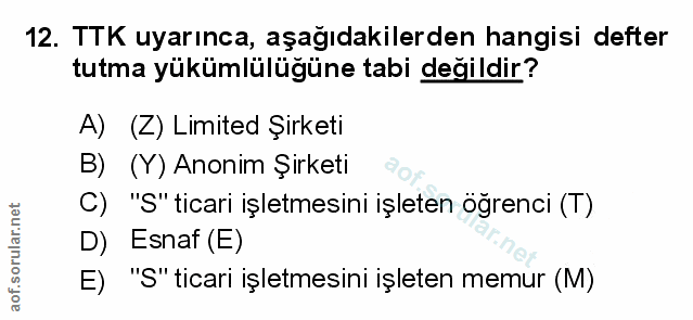Soru 12
