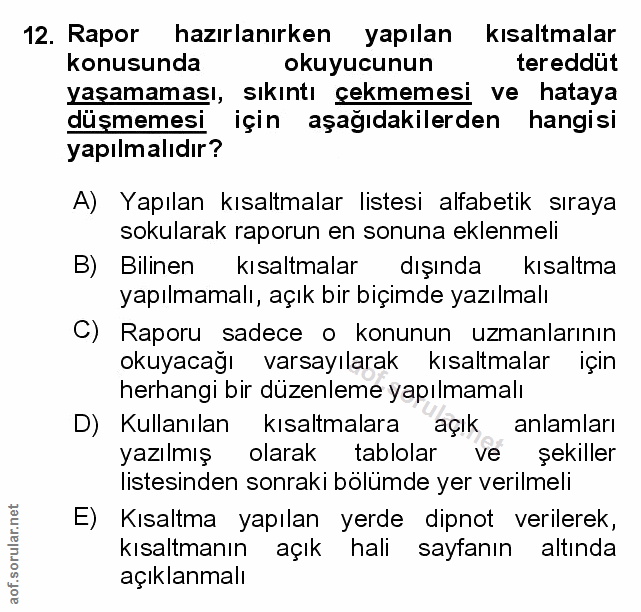 Soru 12