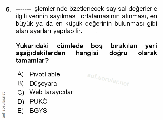 Soru 6