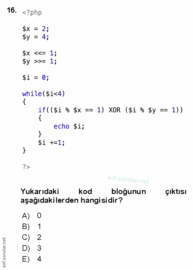 Soru 16