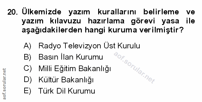 Soru 20