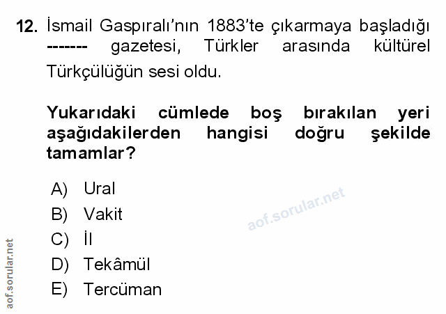 Soru 12
