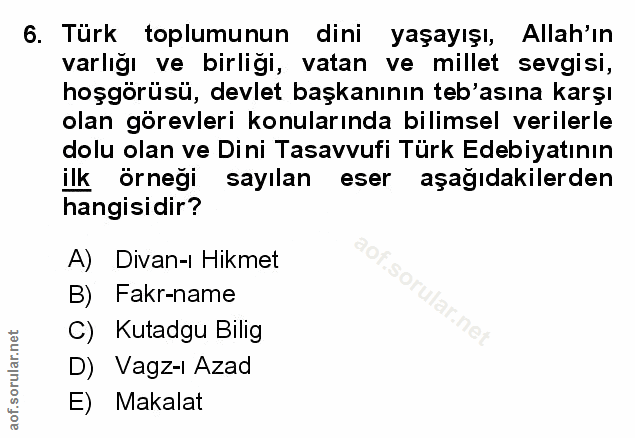 Soru 6