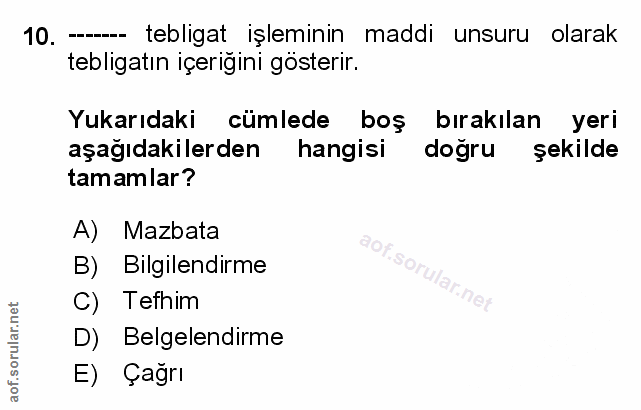 Soru 10