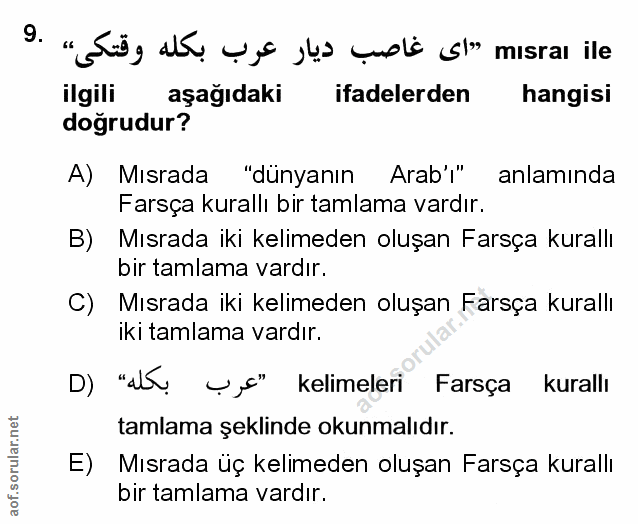 Soru 9