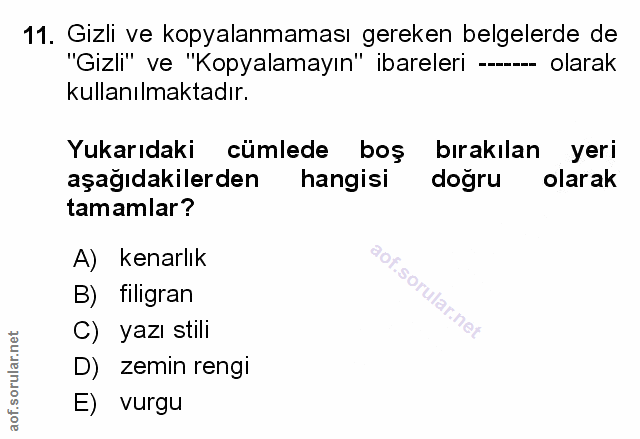 Soru 11