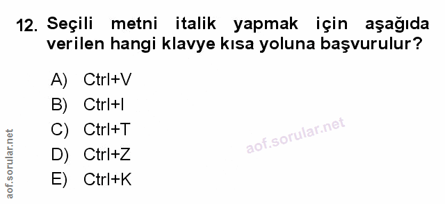 Soru 12