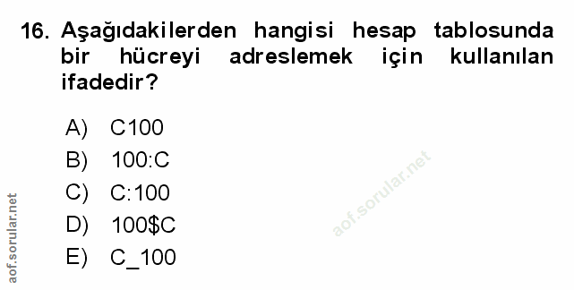 Soru 16