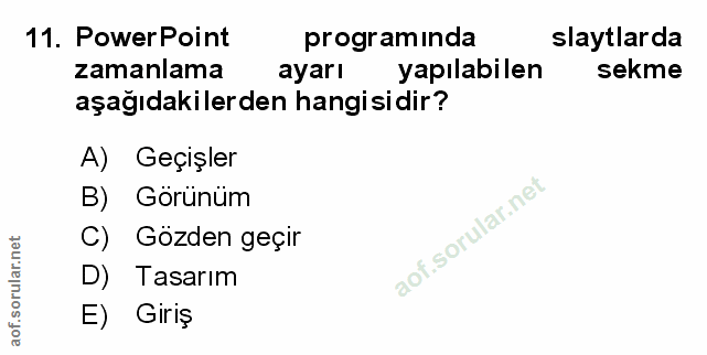 Soru 11