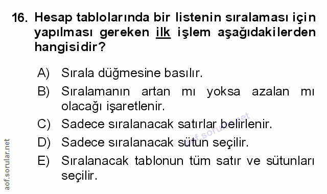 Soru 16