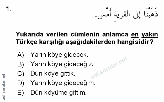 Soru 1
