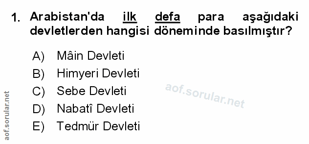 Soru 1