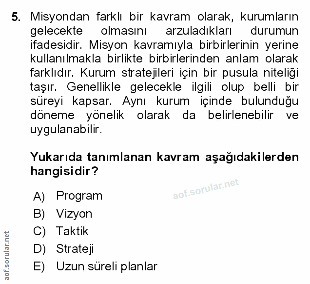 Soru 5