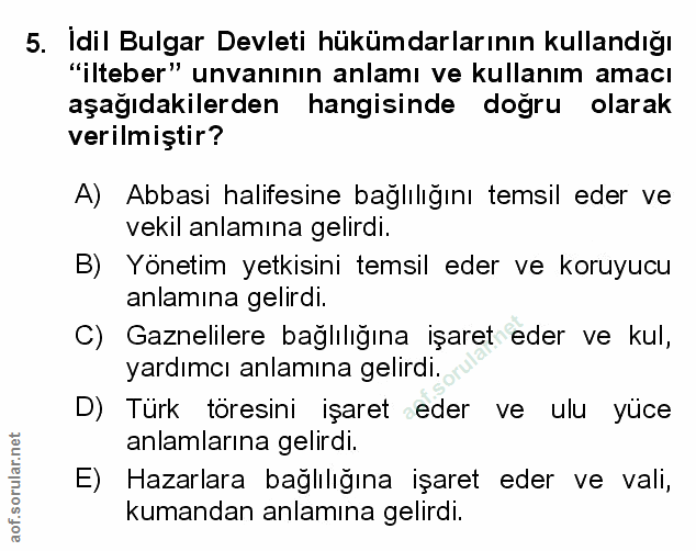 Soru 5