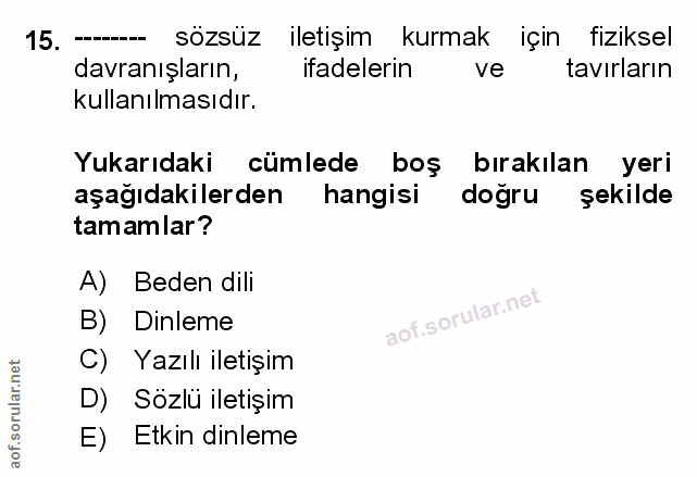 Soru 15