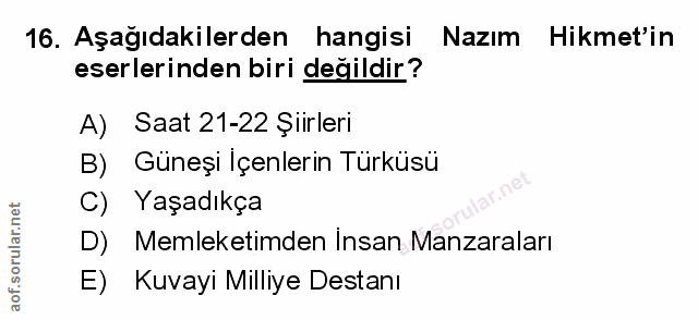 Soru 16