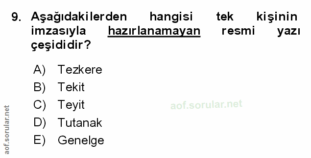 Soru 9