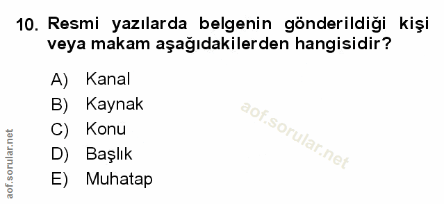 Soru 10